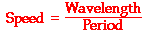 Write The Formula That Relates The Frequency And Speed Of A Wave To Its Wavelength