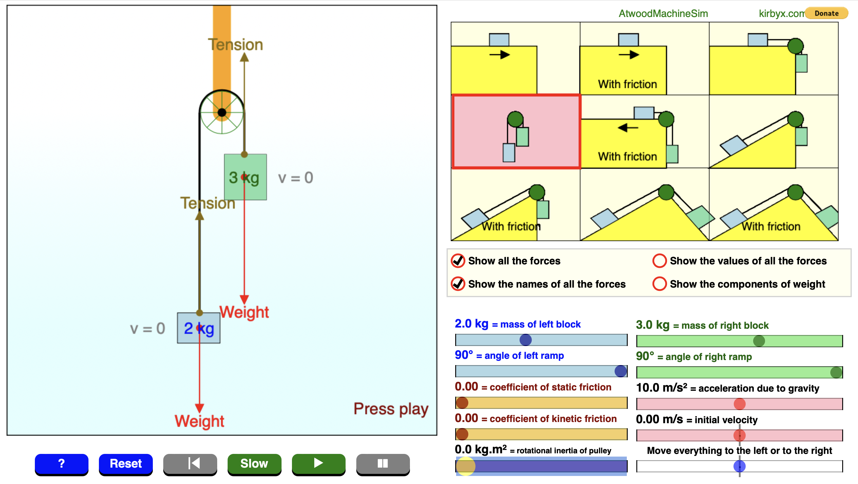 Atwood's Machine 2D