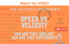 Speed versus Velocity