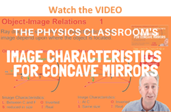 Physics Tutorial: Image Characteristics for Concave Mirrors Physics Tutorial: Image Characteristics for Concave Mirrors