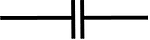 Image of a line with 2 walls and a gap between them.
