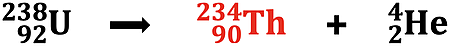 Demonstration/example of how to balance a nuclear equation; based on alpha decay of U-238.