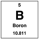 Periodic table cell for boron.