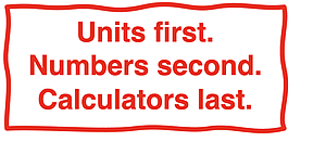 Factor Label Method strategy: 
