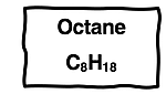 Octane gasoline is C8H18.